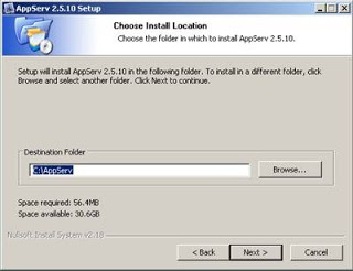 Cara Install AppServ 2.5.10 Cara Install AppServ 2.5.10