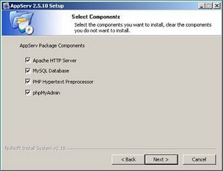 Cara Install AppServ 2.5.10 Cara Install AppServ 2.5.10