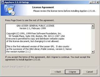 Cara Install AppServ 2.5.10 Cara Install AppServ 2.5.10