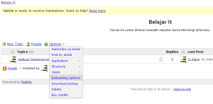 Membuat forum di blog Forum